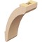 Ekena Millwork 3-inch W x 6-inch D x 10-inch H Lafayette Rough Cedar Woodgrain TimberThane Knee Brace, Primed BRCUR03X06X10LFTRCPR - alternate 3
